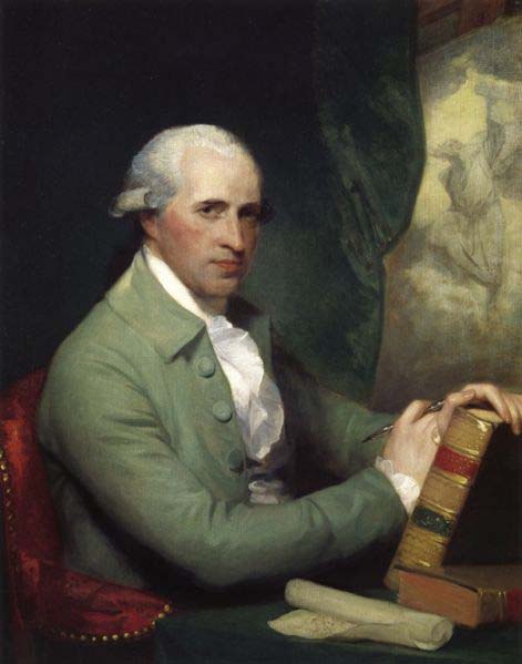 As painted by Gilbert Stuart,